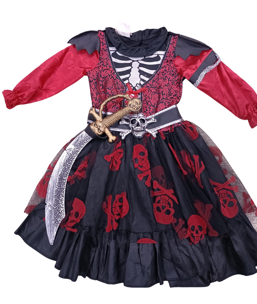 Skull and Crossbones Pirate Queen Halloween Costume