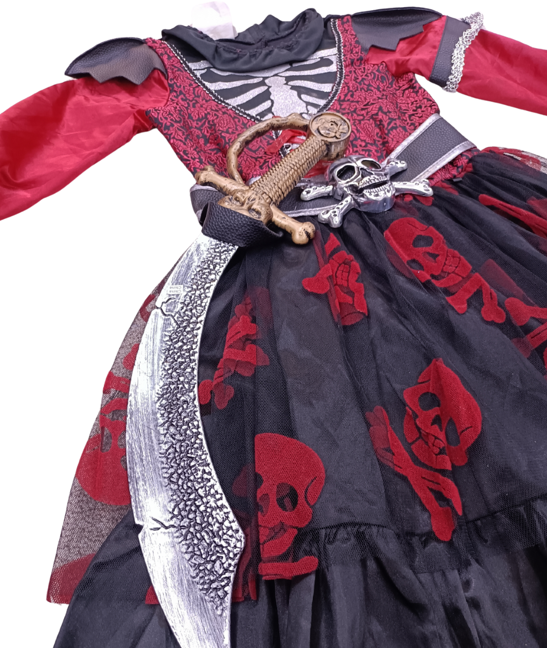 Skull and Crossbones Pirate Queen Halloween Costume