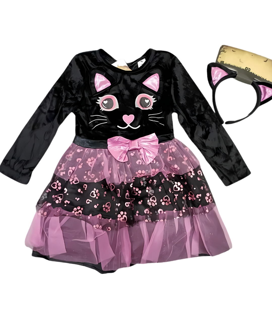 TU HALLOWEEN CAT DRESS-Animals fancy cat dress