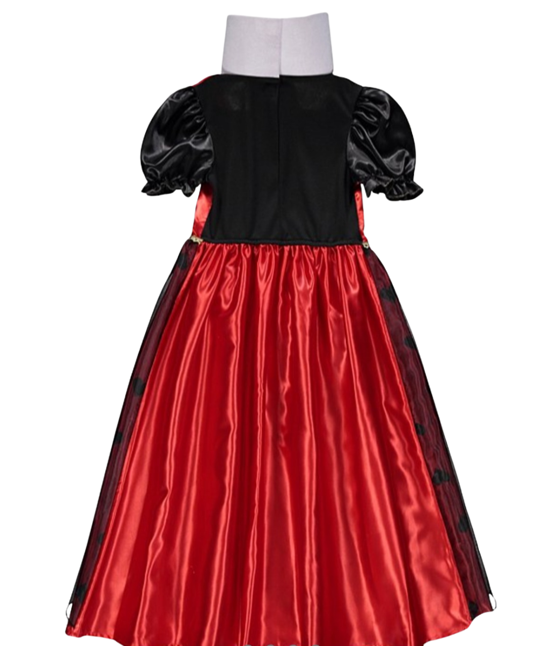 Red Heart Queen of  Wonderland Halloween Costume Fancy Dress Party Outfit