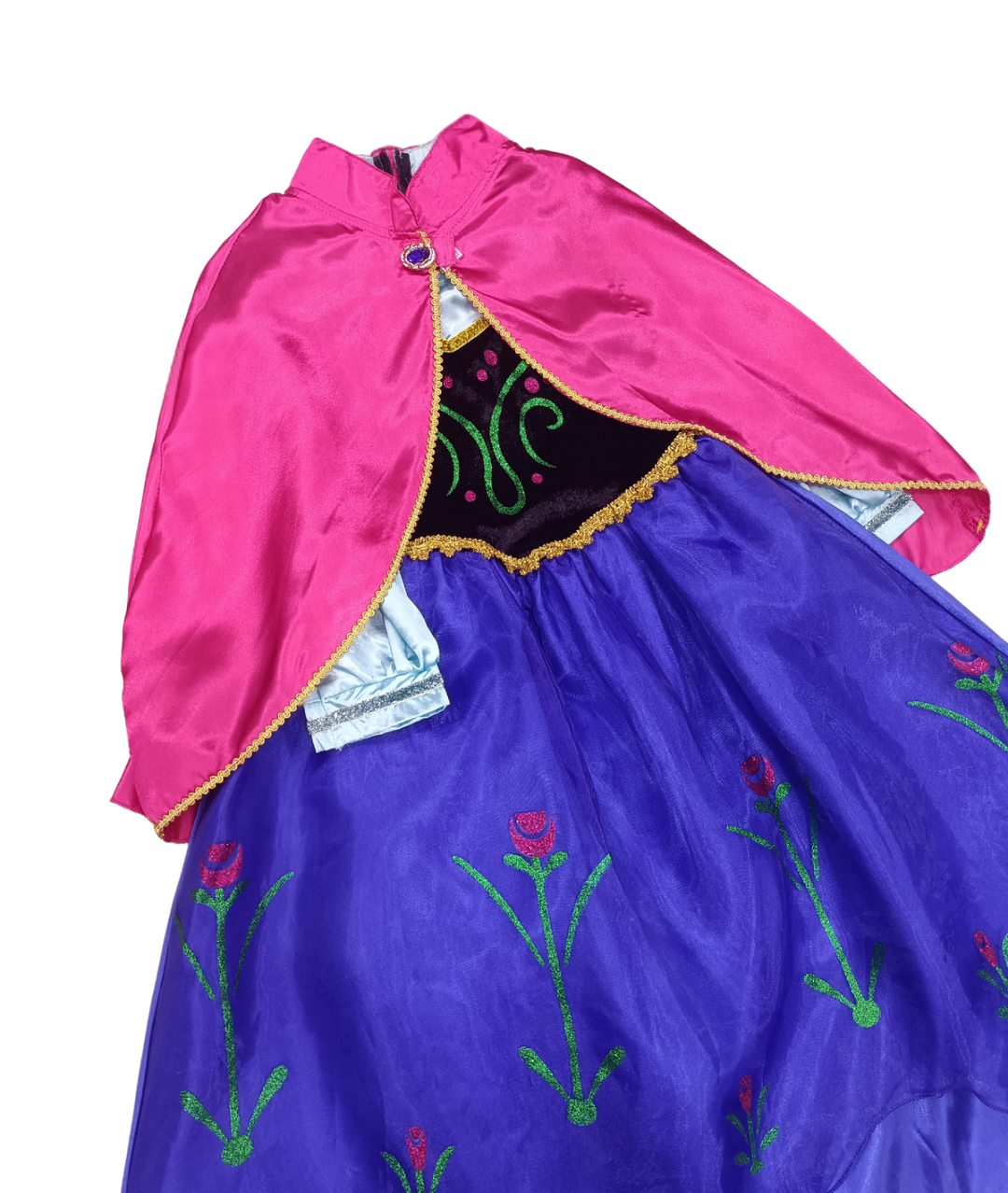 Kids Girls Frozen Anna Fancy Dress Princess Cosplay Party Birthday Costume