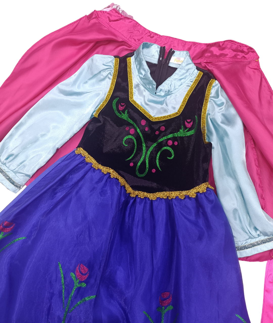 Kids Girls Frozen Anna Fancy Dress Princess Cosplay Party Birthday Costume