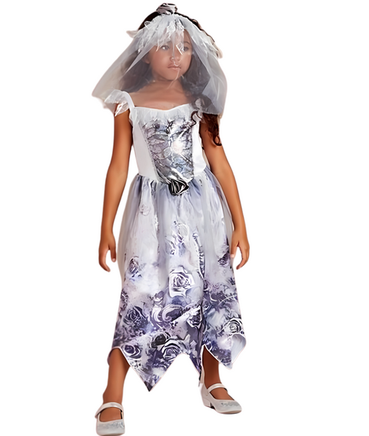 George Ghost bride fancy dress costume Halloween Fancy Girls Dress