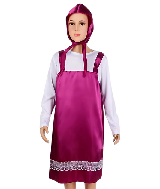 Masha costume Halloween costume Girls dress Masha and the Bear