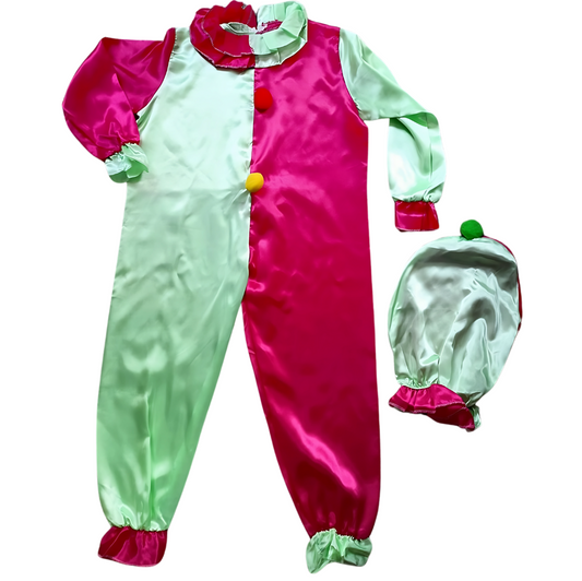 Clown Kids costume Halloween colorful Clown Costume