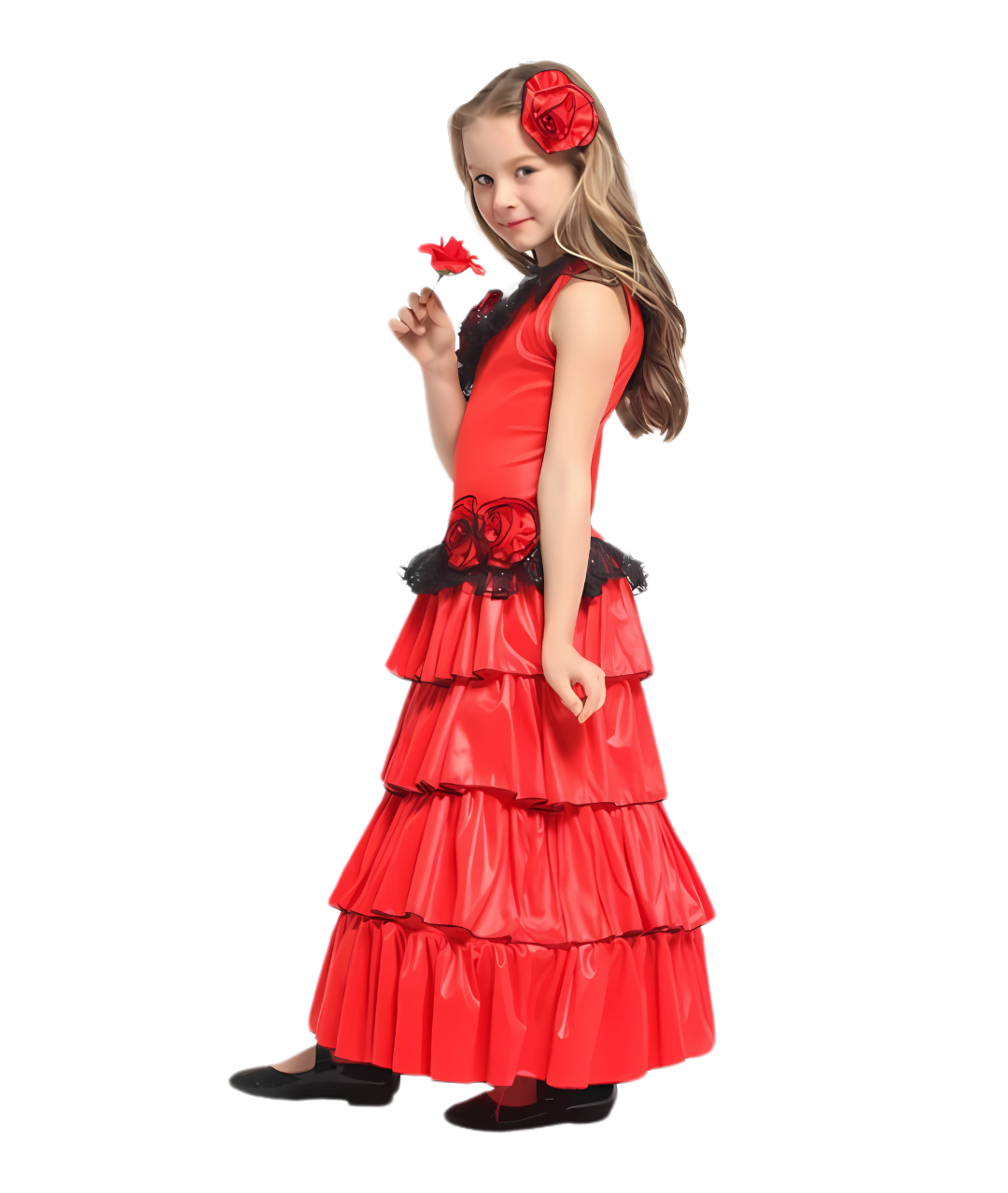 Flamenco Dress Spanish Costume for Girls