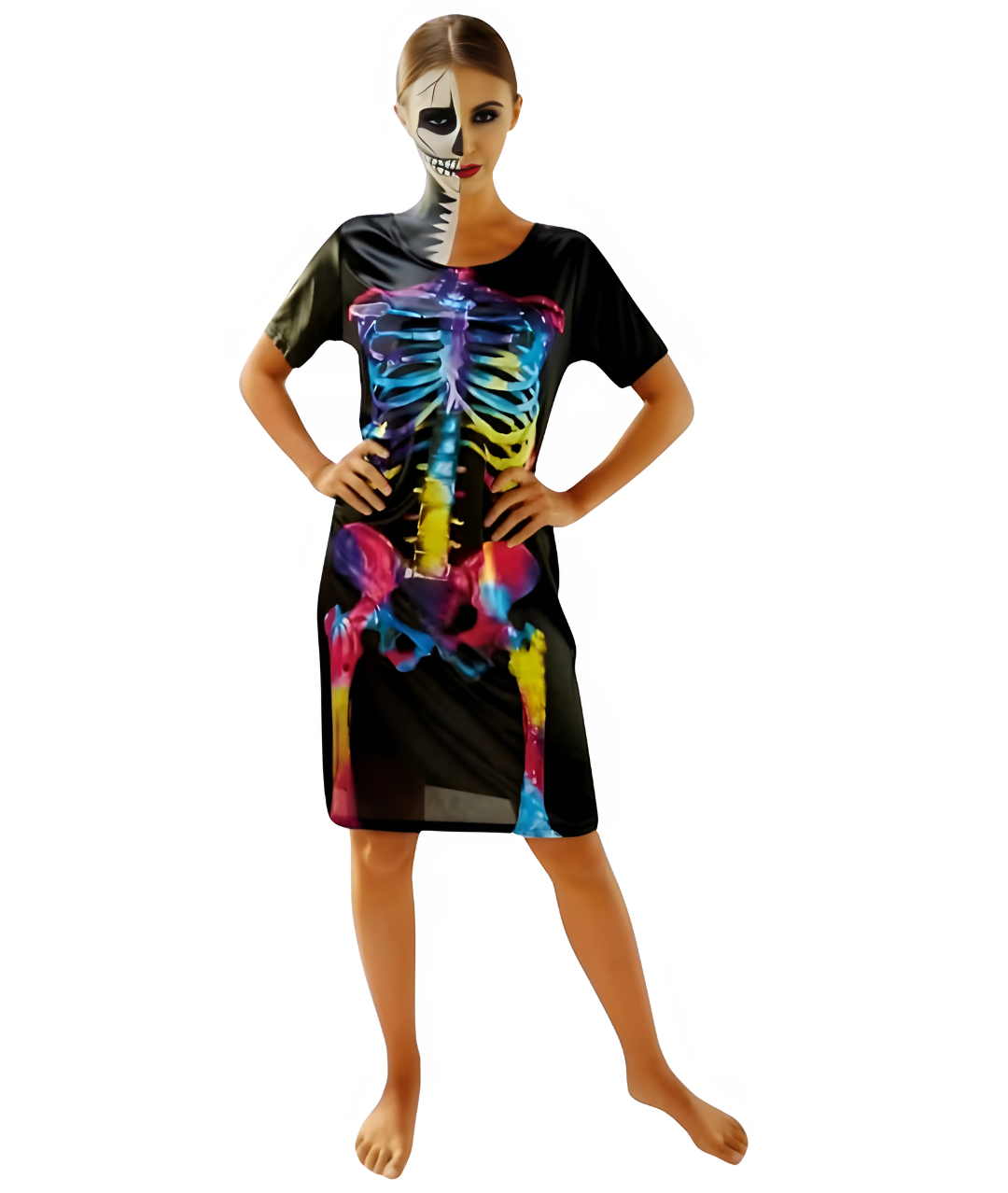 Skeleton Dress for Women Halloween Adult