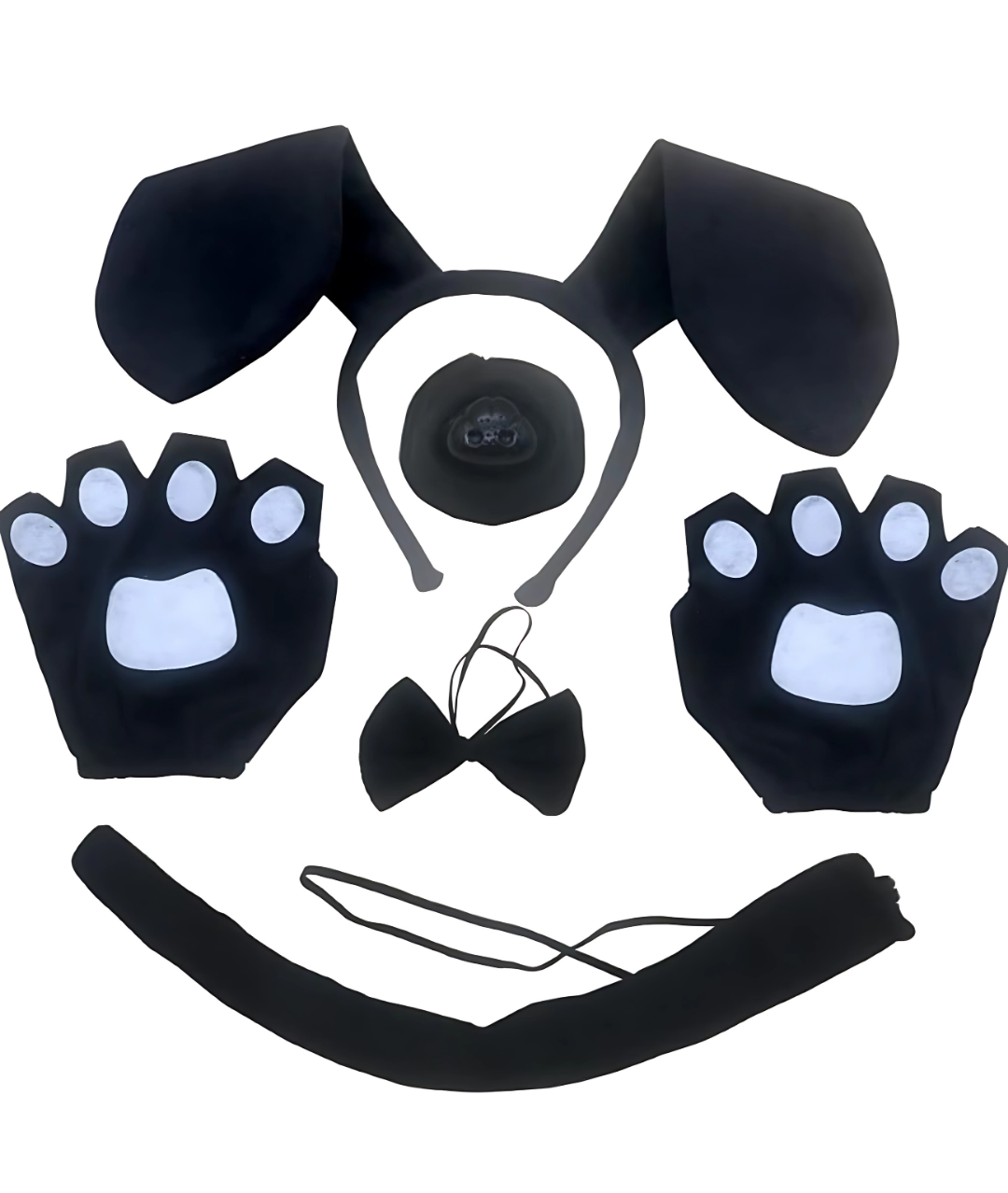 5PCS Dog Accessories Set Halloween Costume Animal Cosplay Party Accessories (Black)-set in Jordan