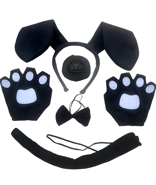 5PCS Dog Accessories Set Halloween Costume Animal Cosplay Party Accessories (Black)-set in Jordan
