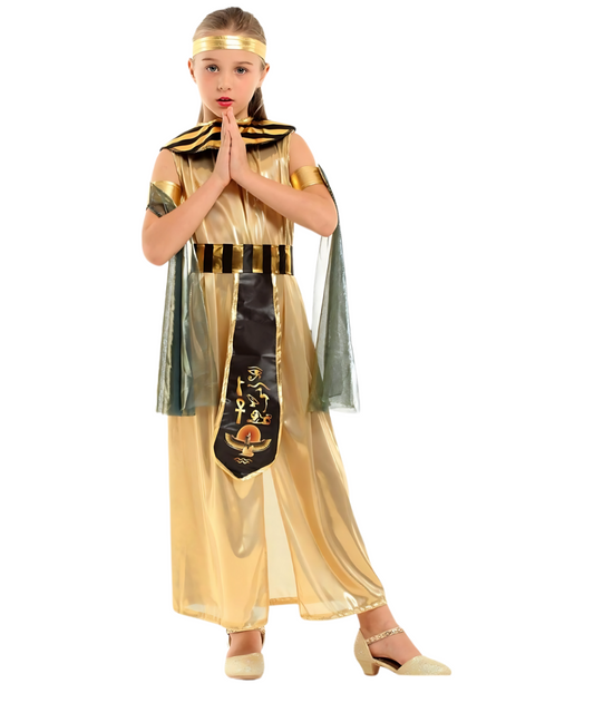 Ancient Egyptian Princess Cleopatra Girls Fancy Dress Halloween Party Cosplay Outfit