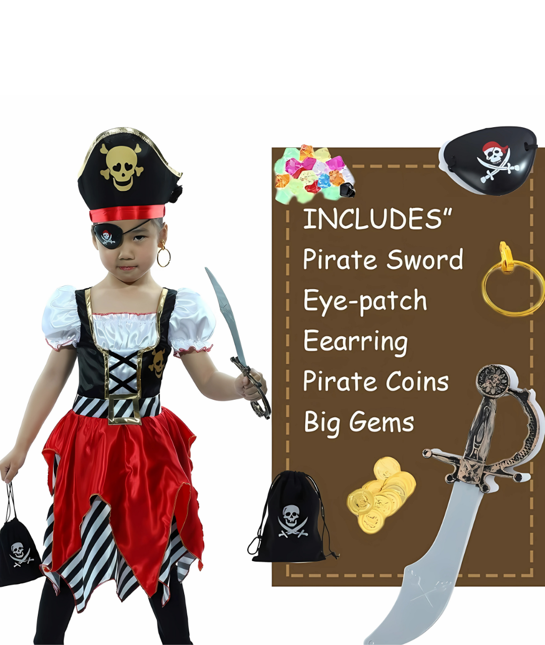 Pirate Costume Carnival Kids Costume Pirate Party