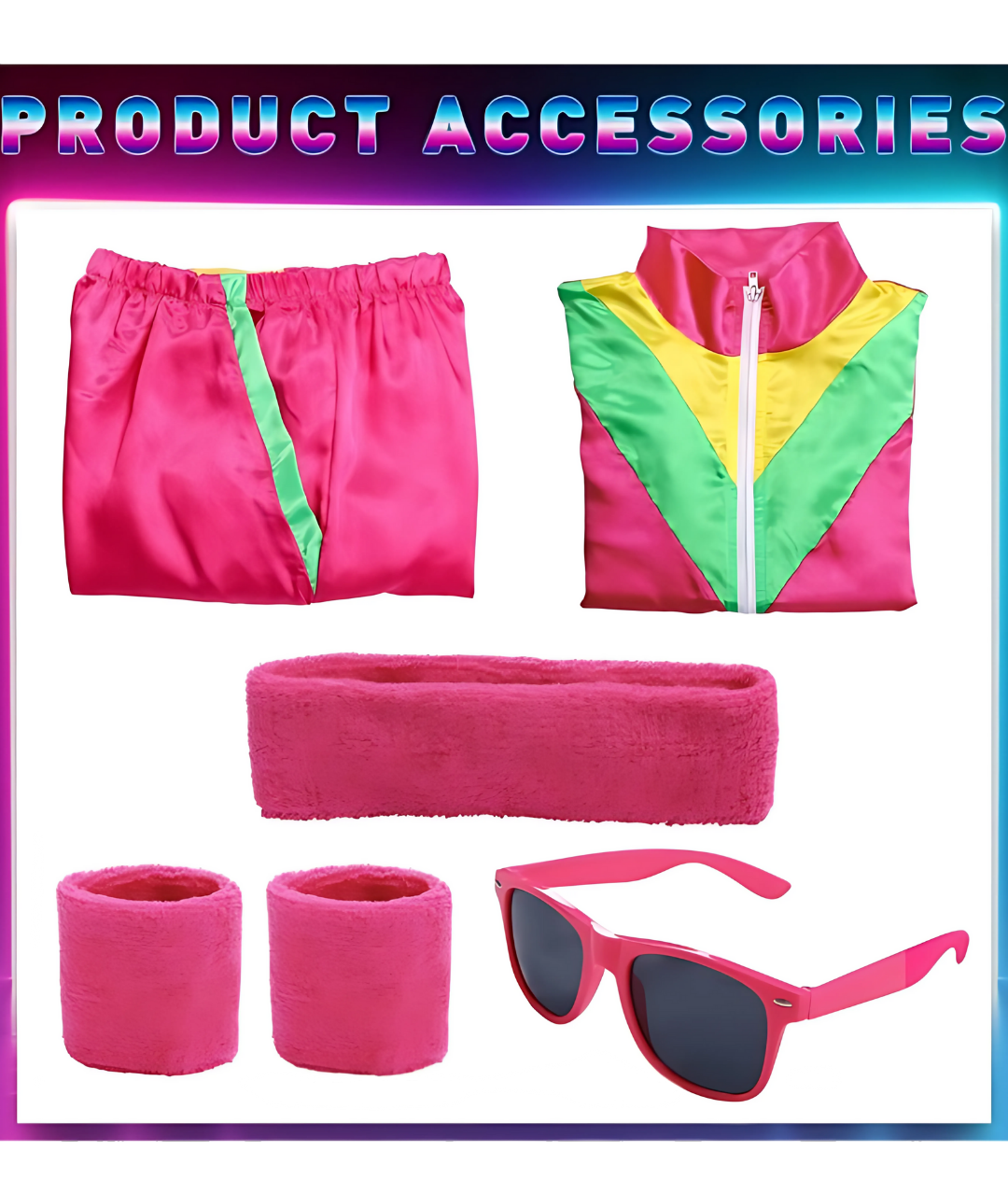 80s Costume Retro Tracksuit 90s Hip Hop Costume4