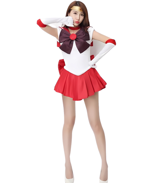 Adult Anime Mars Super Cosplay Women's Red Dress Suit Halloween Costumes-set in Jordan