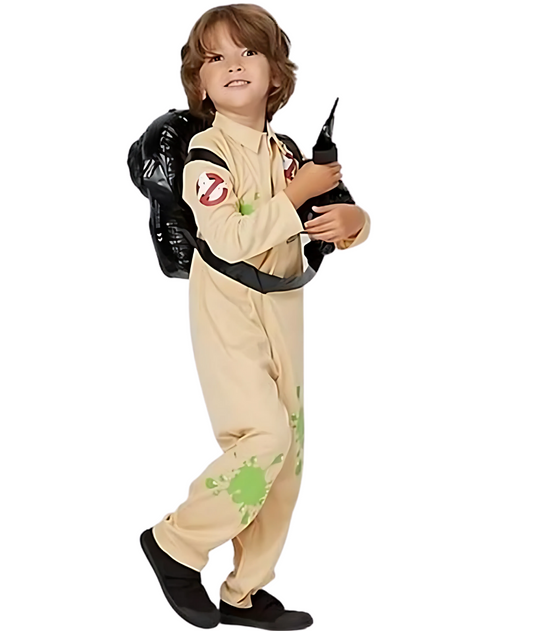 Adult Kids Ghostbusters Costume Halloween Day Fancy Dress Outfit