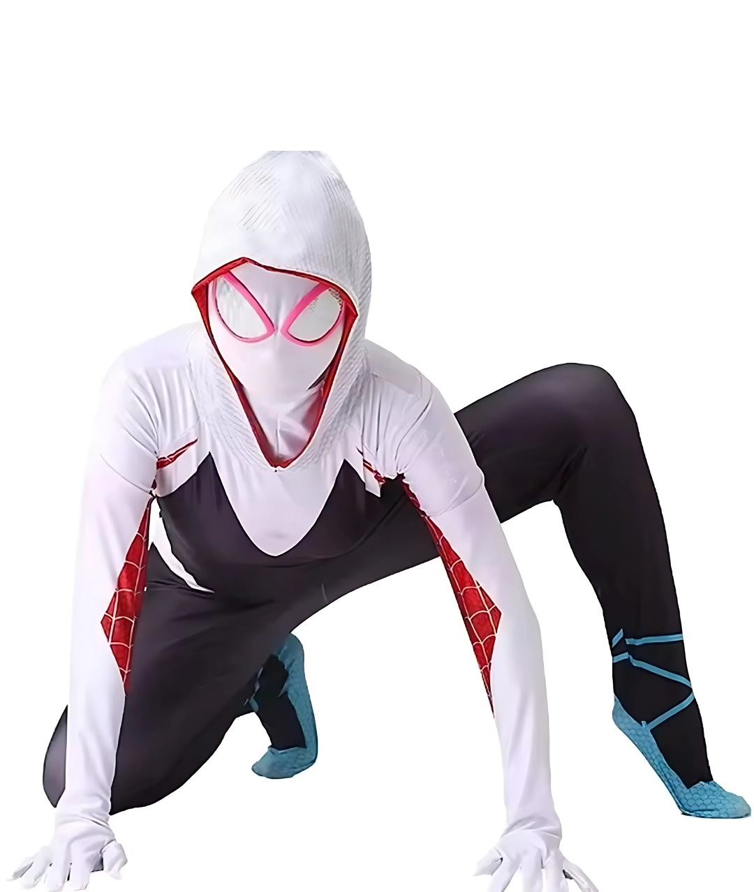 Adult Spider-Gwen Zentai Suit Fancy Dress Costume4