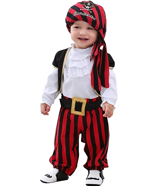 Baby and Toddler Boys' Pirate Costume, Cotton, Halloween Outfit-set in Jordan