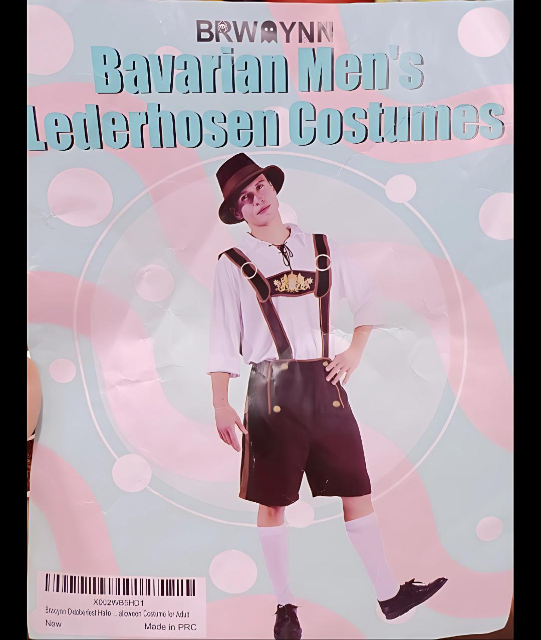 Bavarian Guy German Lederhosen Oktoberfest Fancy Dress Costume2
