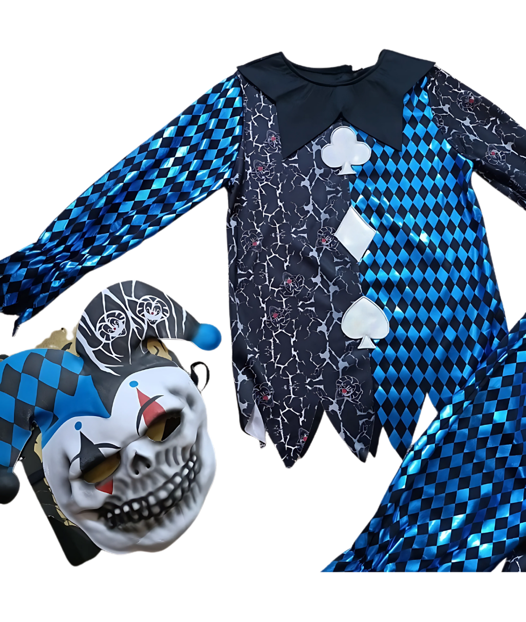 Boys Halloween Scary Jester Costume