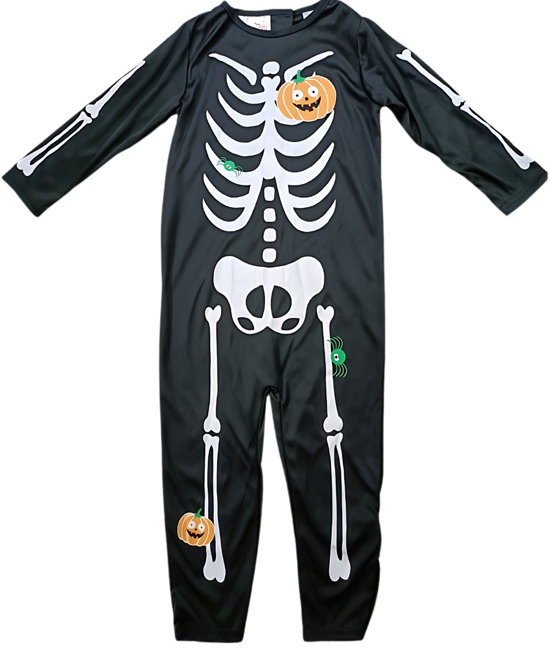 Boys Skeleton Halloween Costume Black and White
