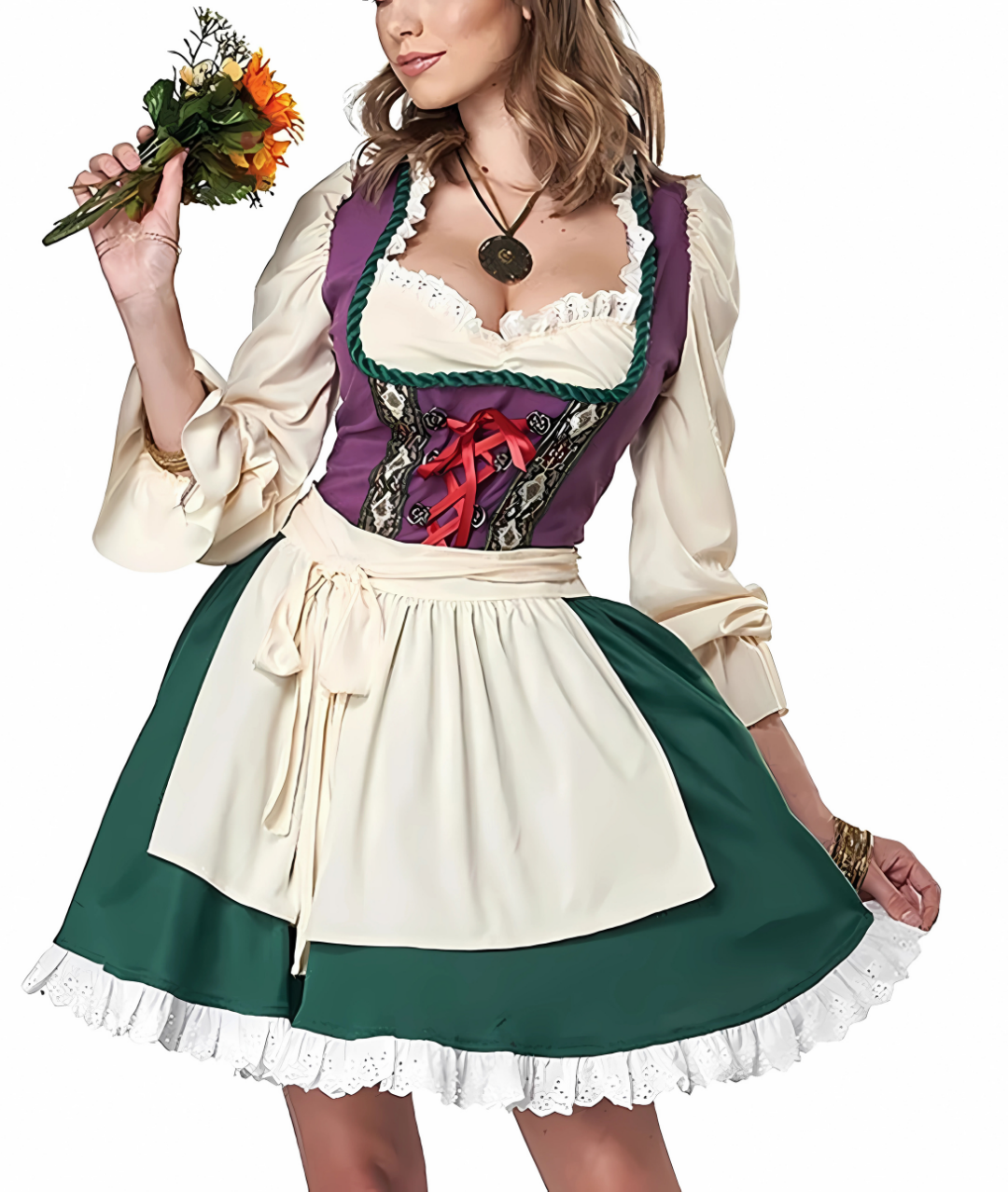 California Costume Garden Girl Adult Women Halloween dress-set in Jordan