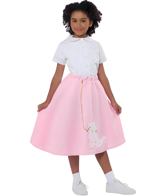 California Costumes Girls Poodle Skirt Child Costume Pink-set in Jordan