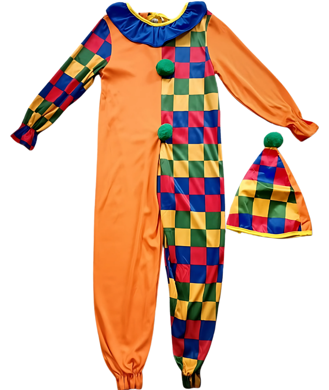 Clown Costume Masquerade Carnival Halloween Fancy Dress Up Party Kids Suit