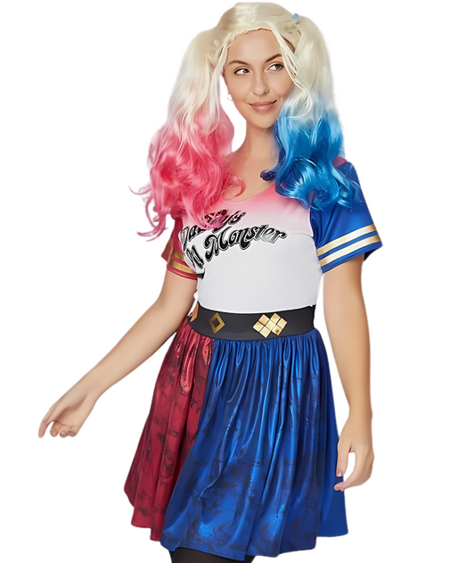 Comics Harley Quinn Teenage Adult Halloween Fancy Dress Costume-set in Jordan