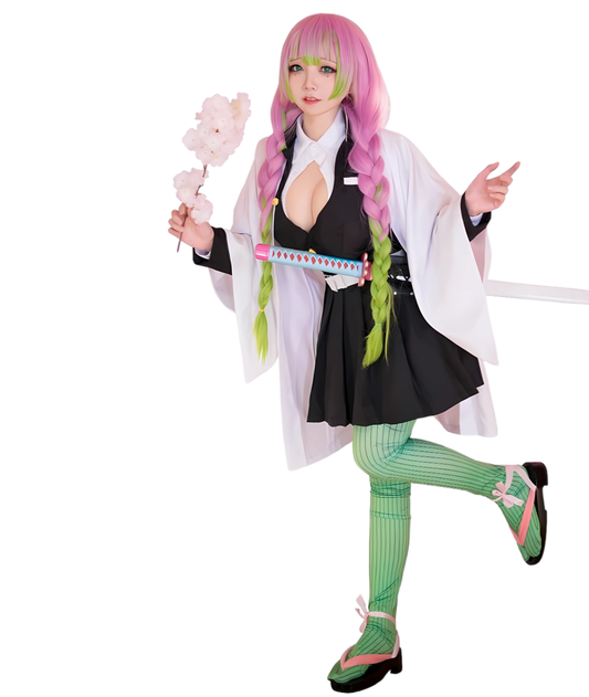 Cosplay Costume for Kanroji Mitsuri Anime Costume Women's-set in Jordan