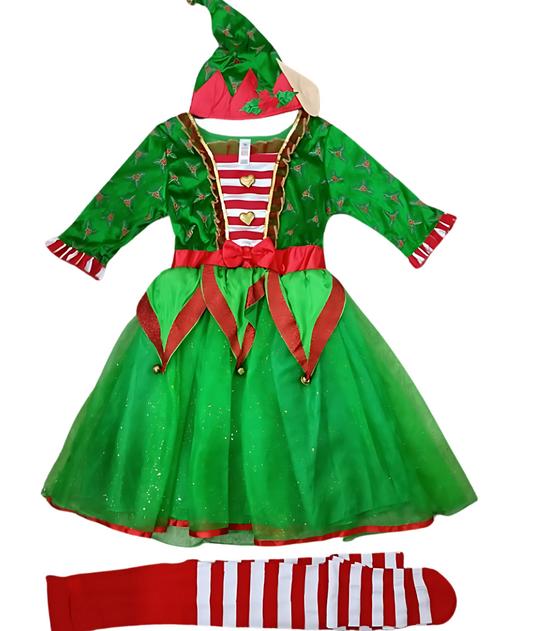 Elf Fancy Dress for Girls Christmas fancy dress