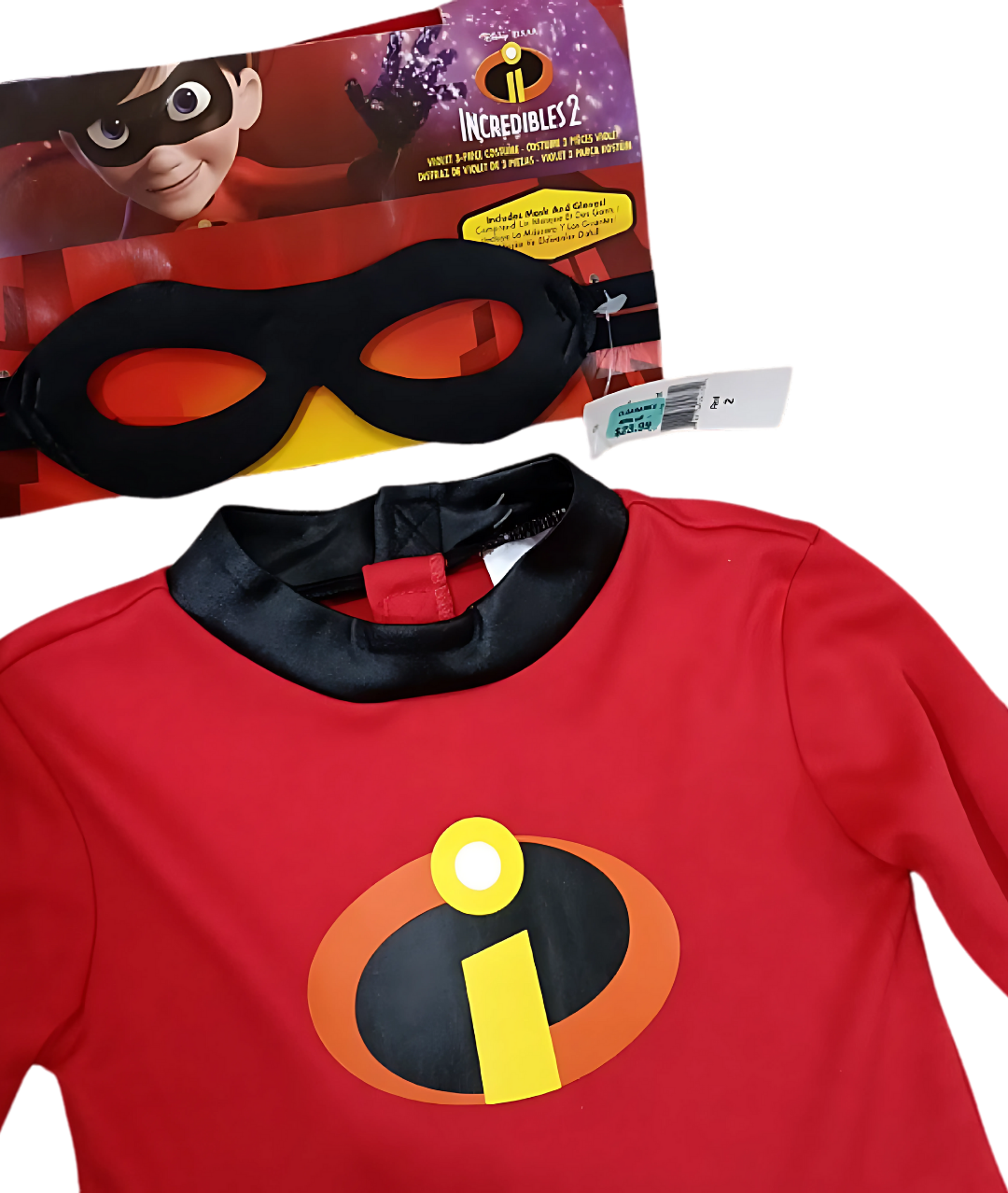 Girls Boys The Incredibles Classic Costume Red Disney Pixar3