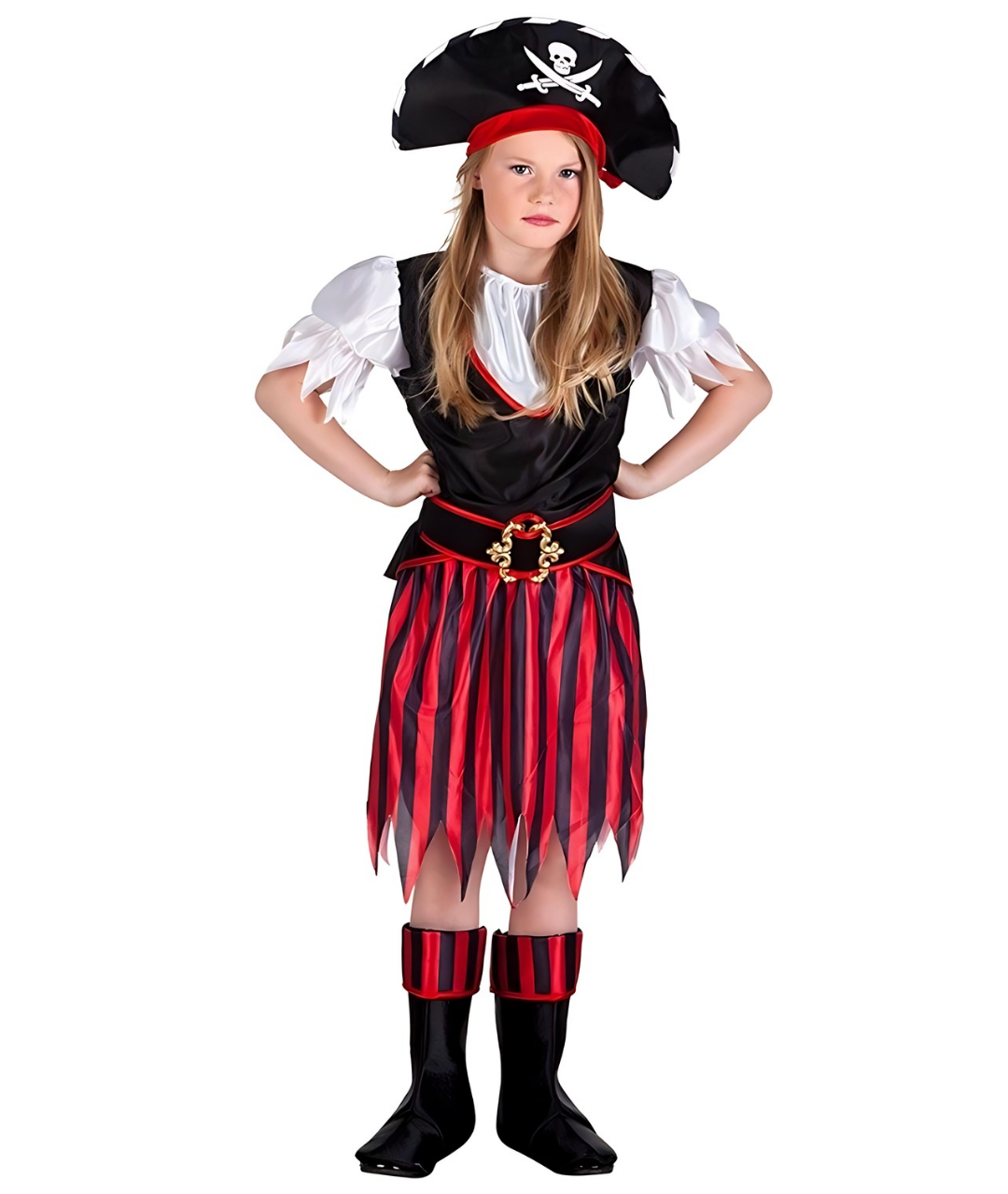 Girls Pirate Costume Fancy Dress1