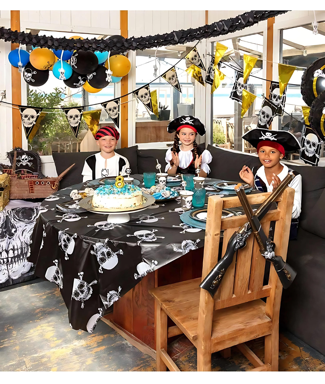 Girls Pirate Costume Fancy Dress4