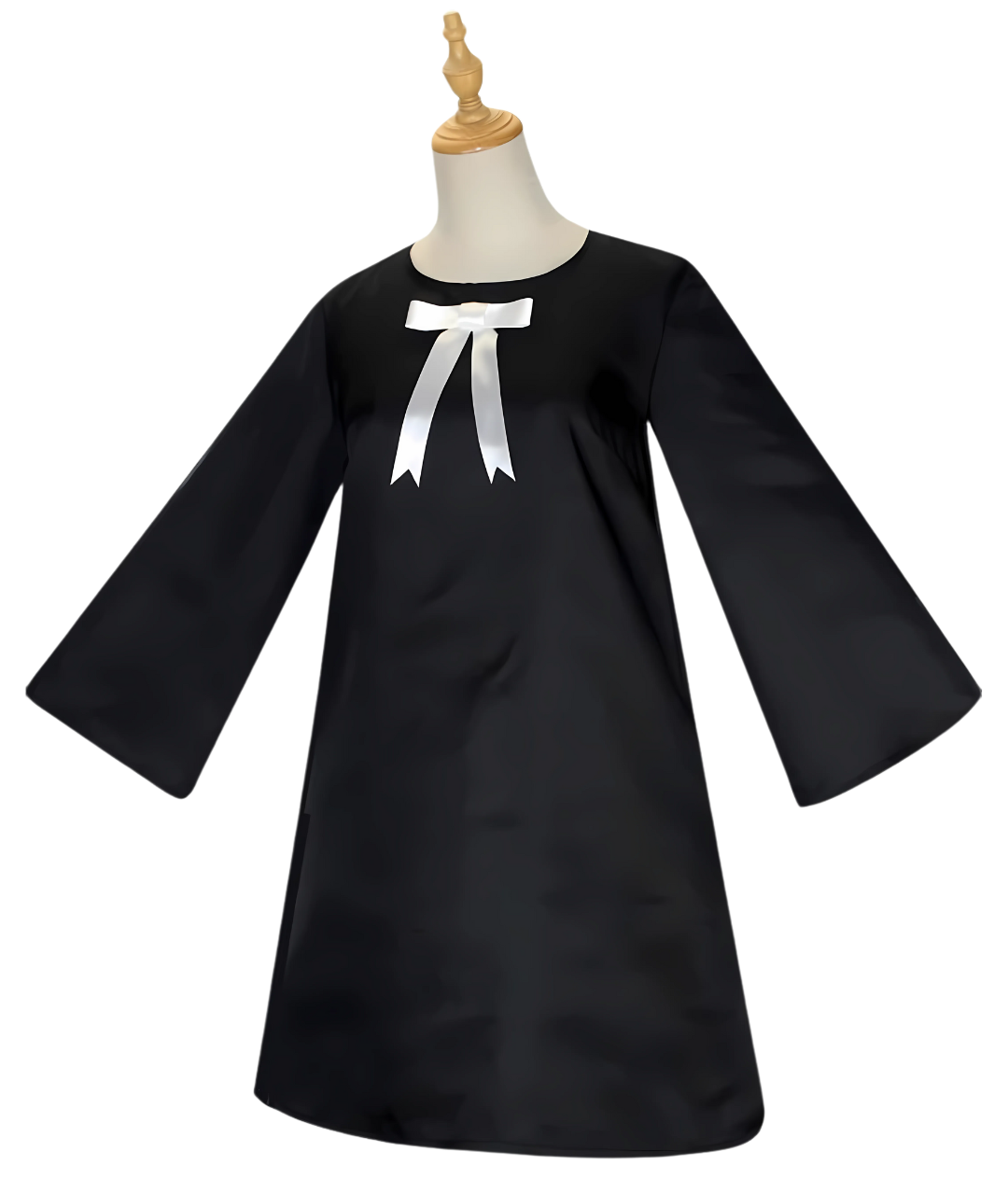 Haikyuu Women Anime Cosplay Costume Home wear Black Dress with Hair Accessories3