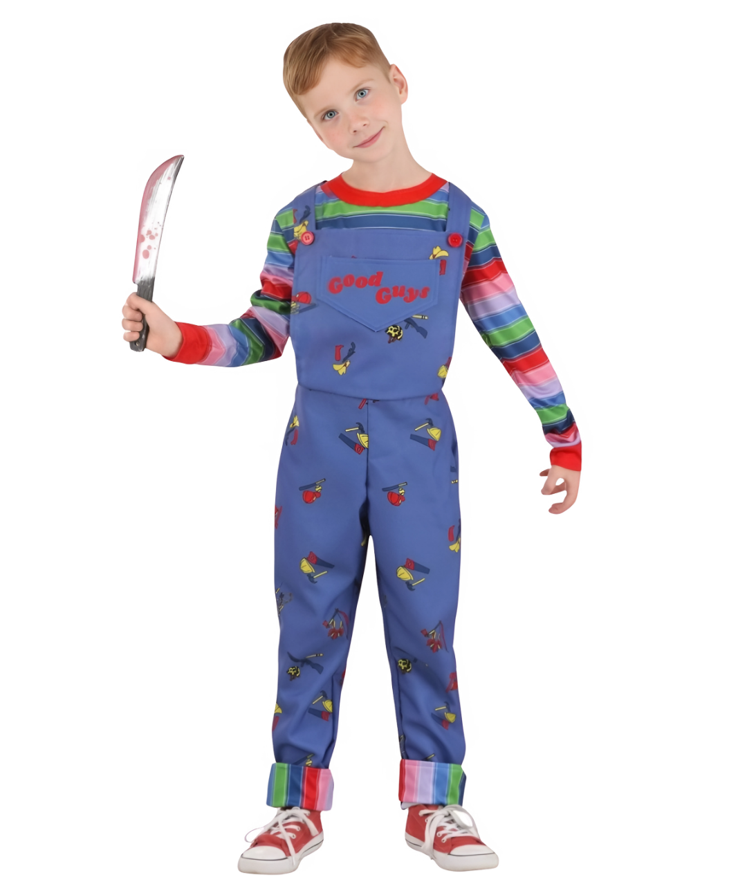 Halloween Chucky Costume Kids Child's Play Killer Fancy Dress Cosplay Jumpsuit-set in Jordan