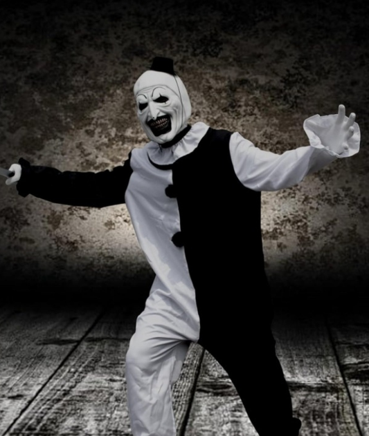 Halloween Clown Costume Bodysuit Art The Clown Cosplay Evil Killer Funny Costume Kids-set in Jordan