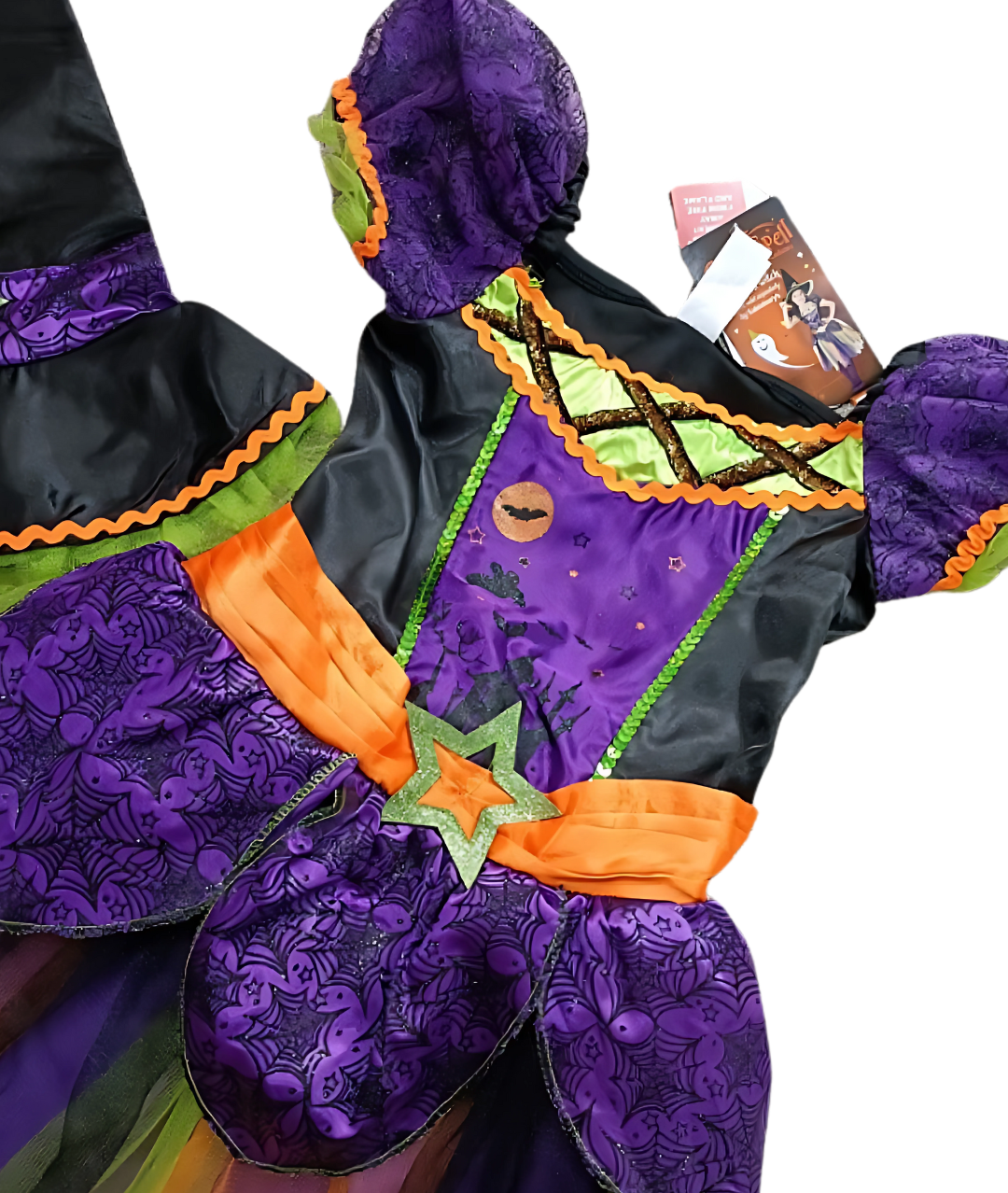 Halloween Costume for Girls Colored Witch Costume Fairy Tale Fancy Dress2