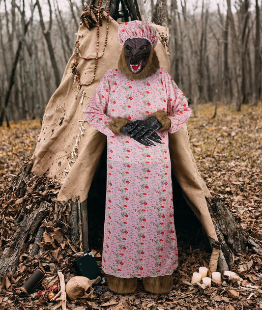 Halloween Granny Costume Cosplay Dress Wolf Character from Little Red Riding Hood-set in jordan