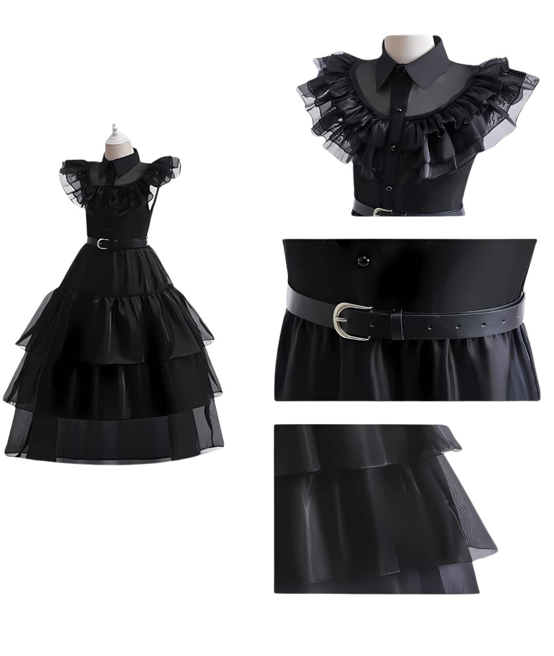 Halloween Wednesday Addams Fancy Dress Costume