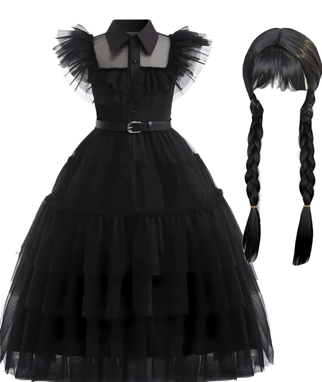 Halloween Wednesday Addams Fancy Dress Costume