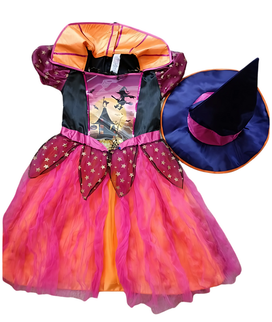 Happy Cherry Halloween Costume for Girls Witch Costume Fairy Tale Fancy Tutu Dress-set in Jordan