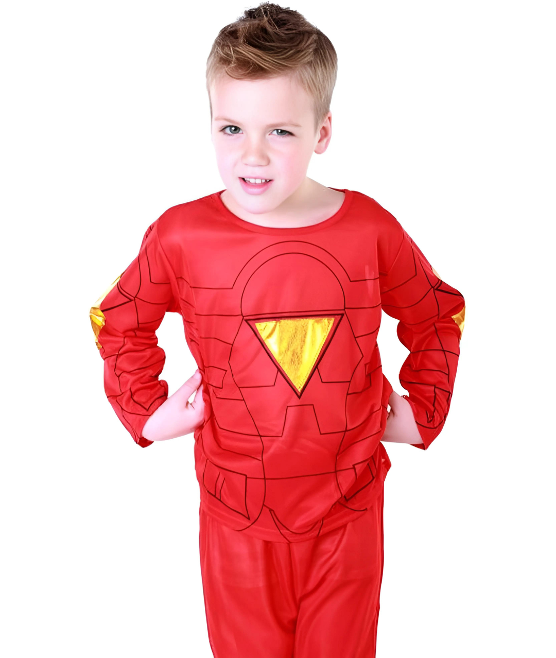 Iron Man Costume Superhero Kids Fancy Dress Costume 
