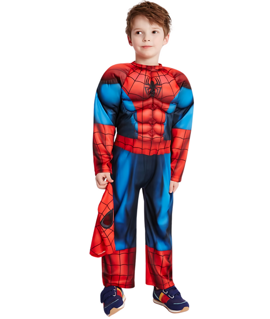 Kids Officially licensed Marvel Blue & Red Spider-Man Fancy Dress Costume