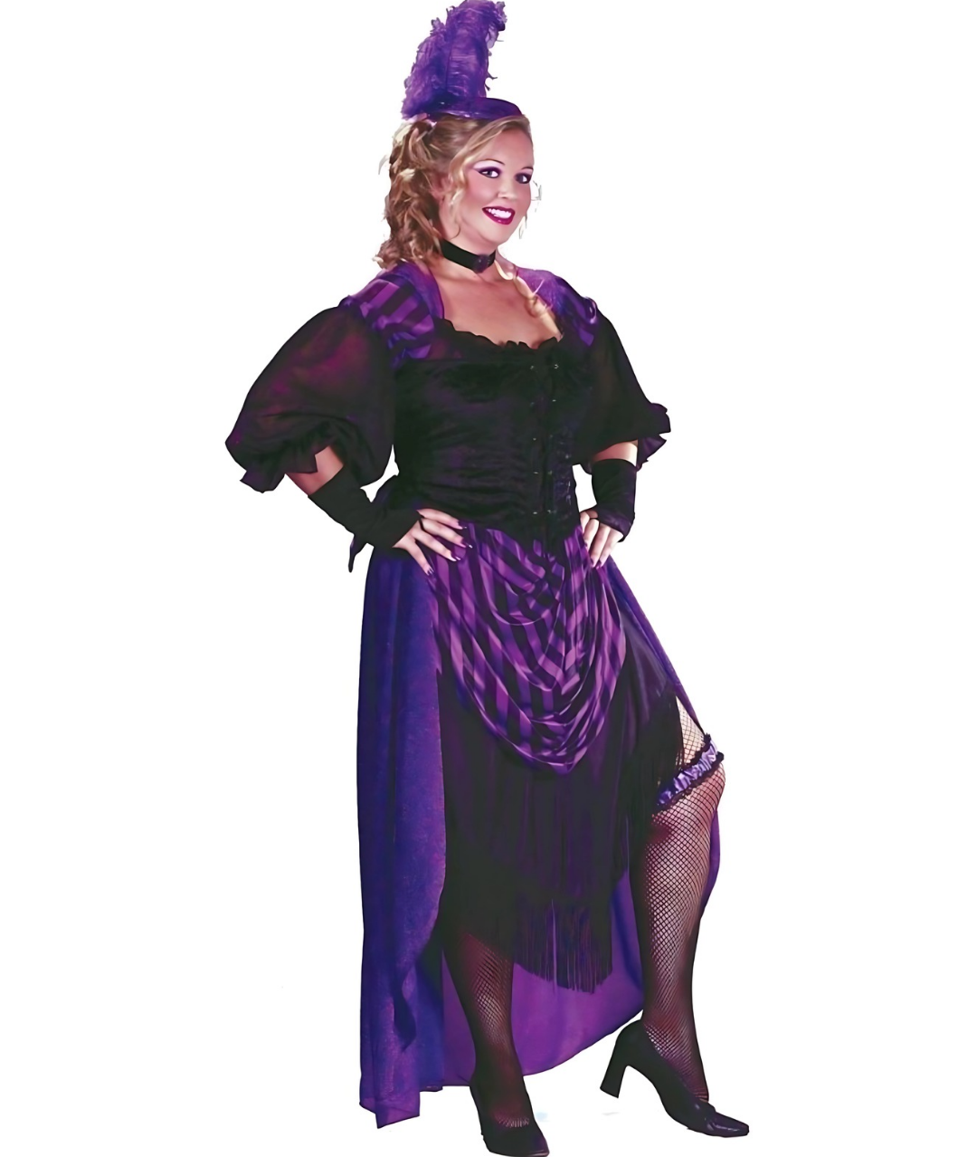 Lady Maverick Western Saloon Girl Plus Size Costume