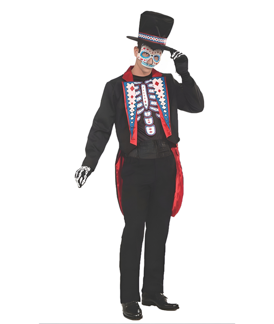 Male Adult long jacket Day Of The Dead-set in Jordan