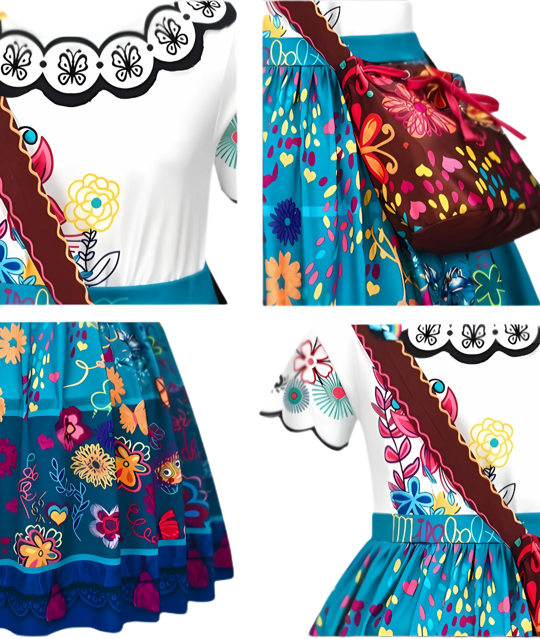 Mirabel  Halloween Costume for Girls, Mirabel Dress Isabella Outfit2