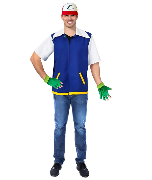 Monster Trainer Ash Ketchum Men's Costume for Halloween-set in Jordan
