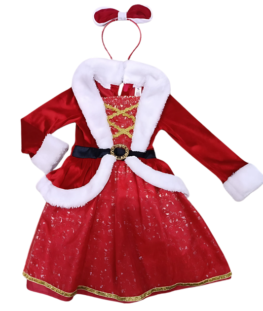 Mrs Christmas Red Fancy Dress Costume Christmas for Girls-set in Jordan