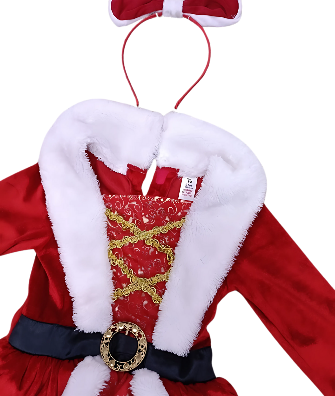 Mrs Christmas Red Fancy Dress Costume Christmas for Girls2