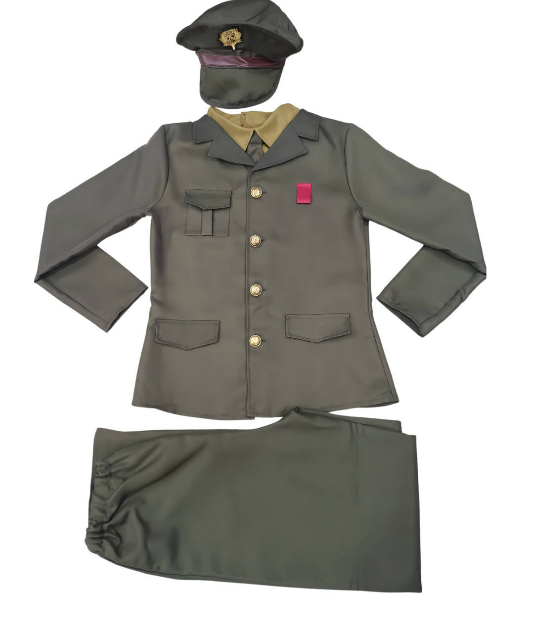 Police Costume Dress Green Suit Kids Halloween outfit Military celebration-set in Jordan