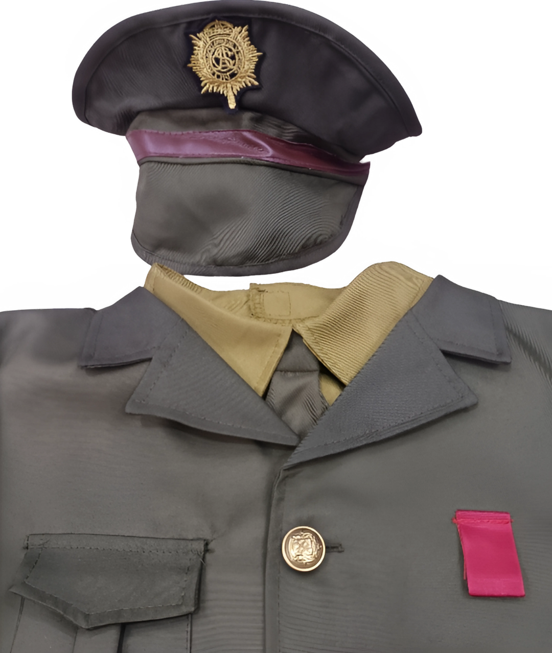 Police Costume Dress Green Suit Kids Halloween outfit Military celebration2